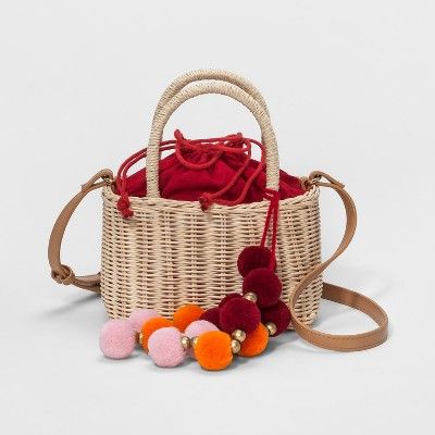 Straw Basket Crossbody Bag - A New Day™ | Target