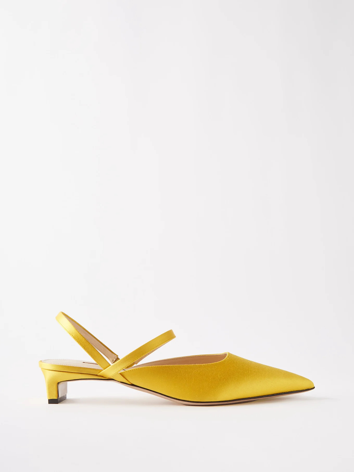 Katrina satin kitten-heel pumps | Matches (US)