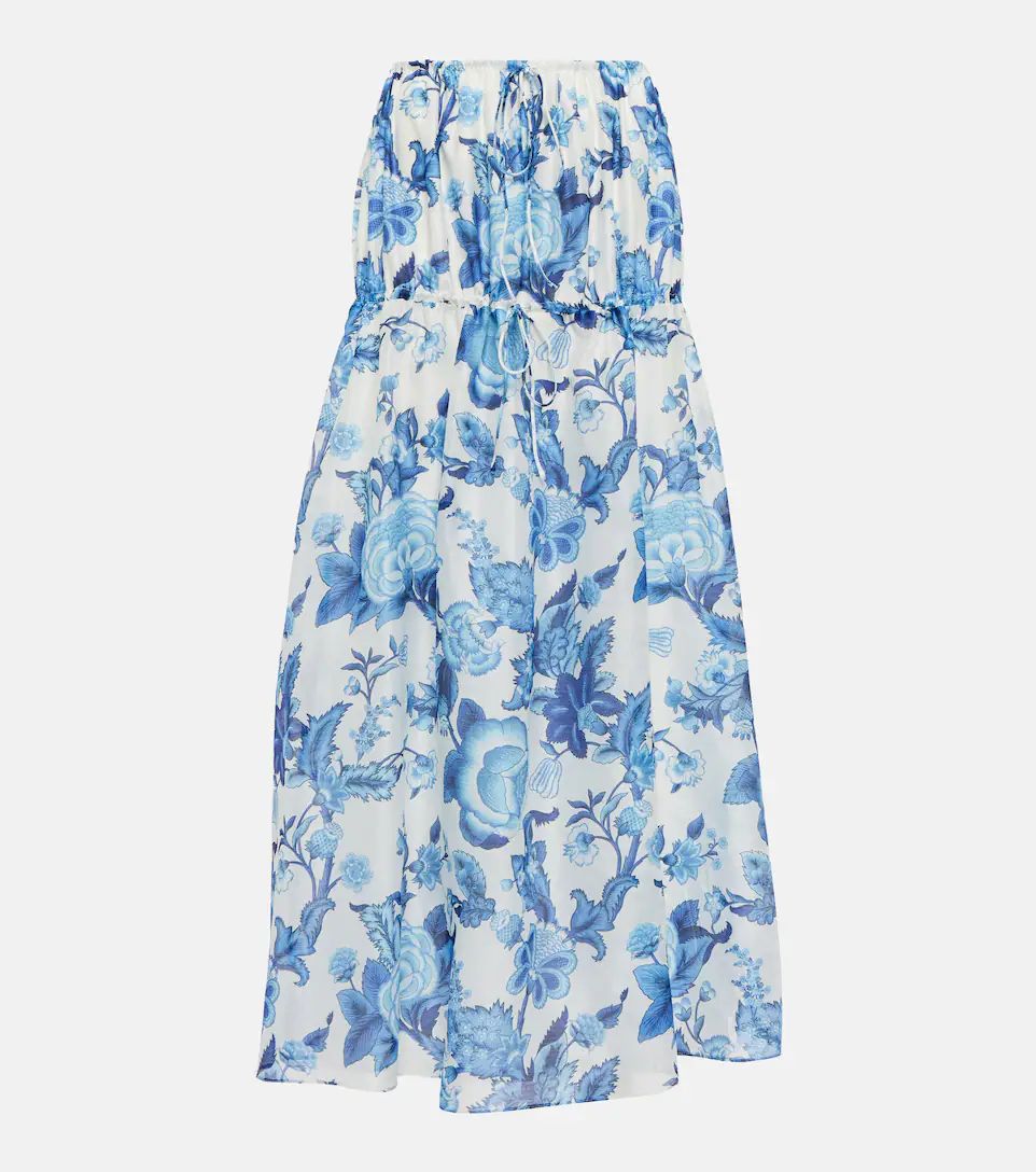 Exclusive to Mytheresa – Floral cotton and silk maxi skirt | Mytheresa (US/CA)