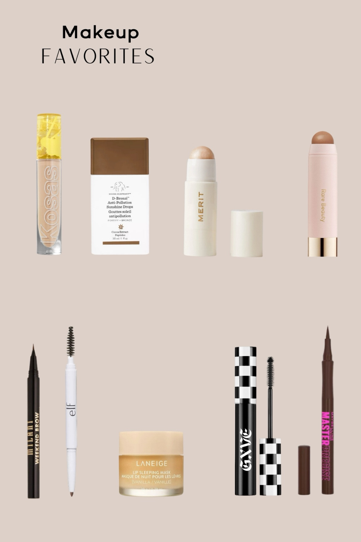 Go-to products for an easy makeup look! 

#LTKbeauty