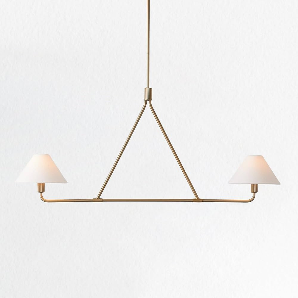 Minimalist Elegance Architectural 2-Light Tapered Pendant - Perfect for Dining, Bedroom, and Livi... | Amazon (US)