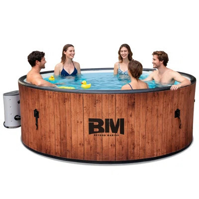 Inflatable Hot Tub 7 Person Outdoor Spa, Drop Stitch Portable Hot Tub with Bubble Massage System for Home and Personal Relaxation, Fast Heating, Foam | Wayfair North America