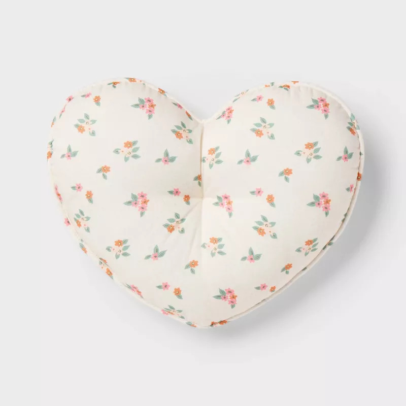Heart Reversible Mini Decorative Pillow Pink - Pillowfort™ | Target