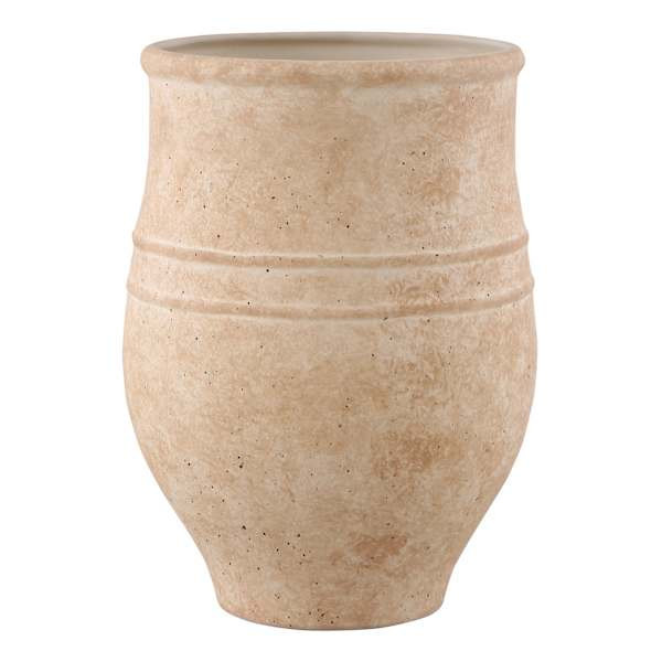 Neutral Ceramic Vase, 10.5", sold by At Home | At Home