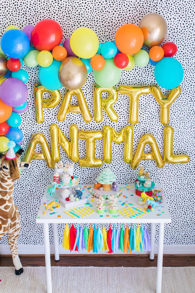Party Animal Backdrop - Party Animal Balloon Garland - Party Animal Birthday Decor - Party Animal... | Etsy (US)