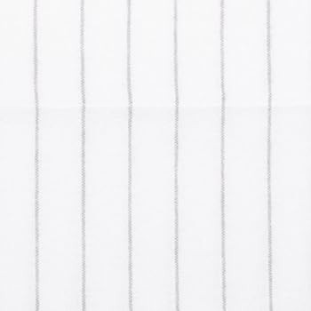 Amazon Brand – Pinzon 160-Gram Pinstripe Flannel Cotton Bed Sheet Set, Full, White Pinstripe | Amazon (US)