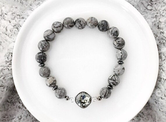 Limited Edition Fog Beaded Bracelet  Semi Precious Crystal | Etsy | Etsy (US)