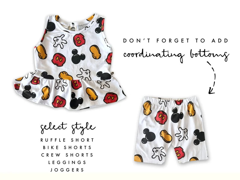 Girls Mickey Magic Tank Set , Kids Baby Mickey Magic Tee, Disney Vacation Tee for Kids, Disney Tr... | Etsy (US)