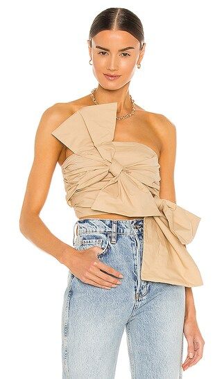 Olsen Top in Sand Beige | Revolve Clothing (Global)