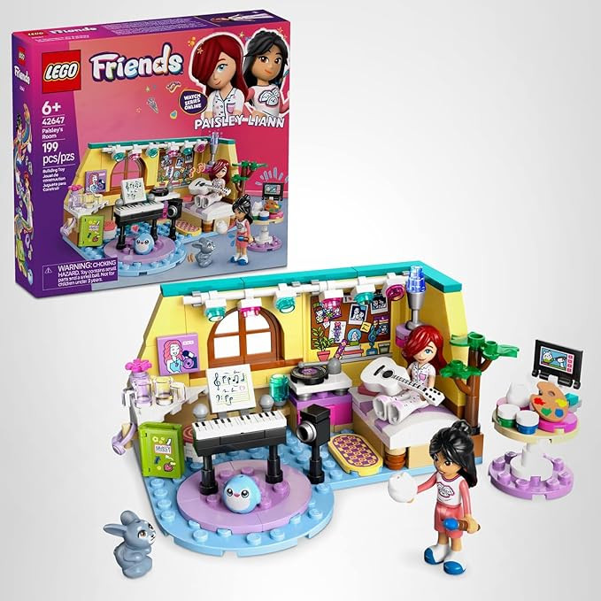LEGO Friends Paisley's Room Building Toy - Pretend Play Set for Kids, Girls and Boys, Ages 6+ - w... | Amazon (US)