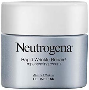 Neutrogena Rapid Wrinkle Repair Retinol Regenerating Anti-Aging Face Cream & Hyaluronic Acid; Ant... | Amazon (US)