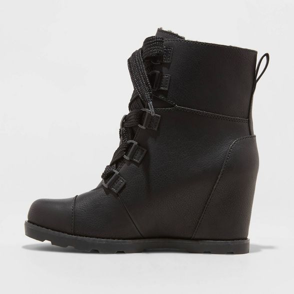 Women's Katherine Lace-Up Wedge Fashion Boots - Universal Thread™ | Target
