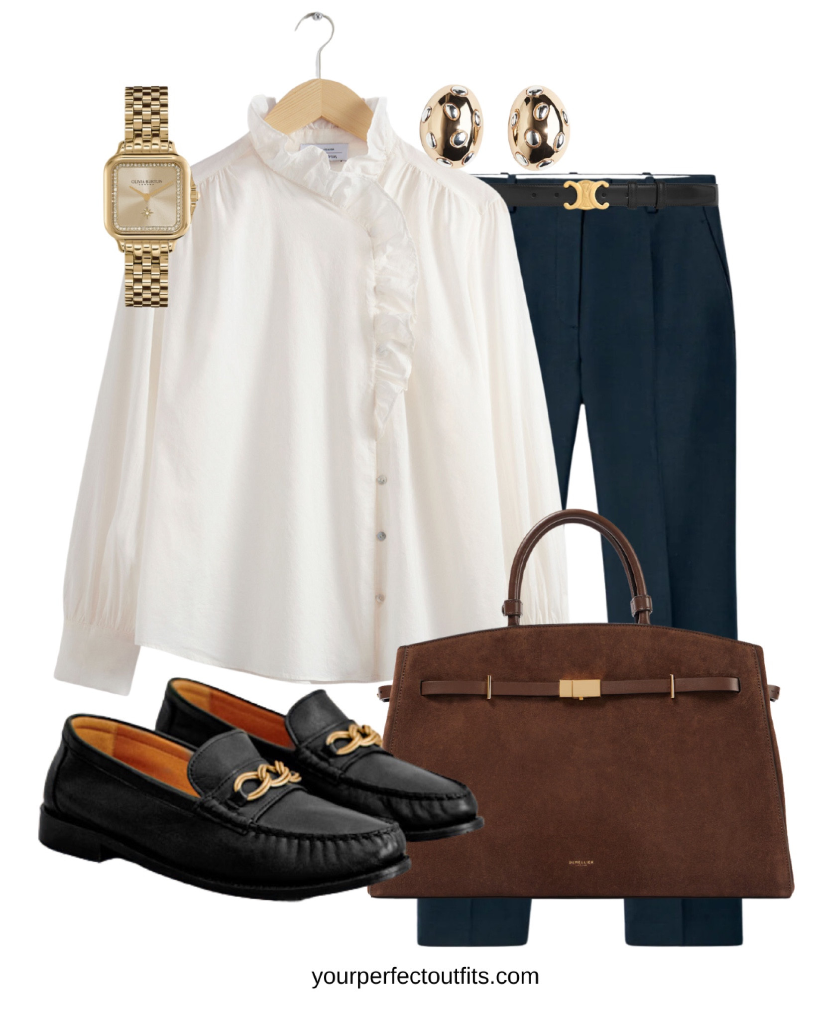 Gorgeous spring blouse styled easily with a classic trousers and a pair of loafers 
Early spring outfits 

#LTKMostLoved #LTKSeasonal #LTKPetite