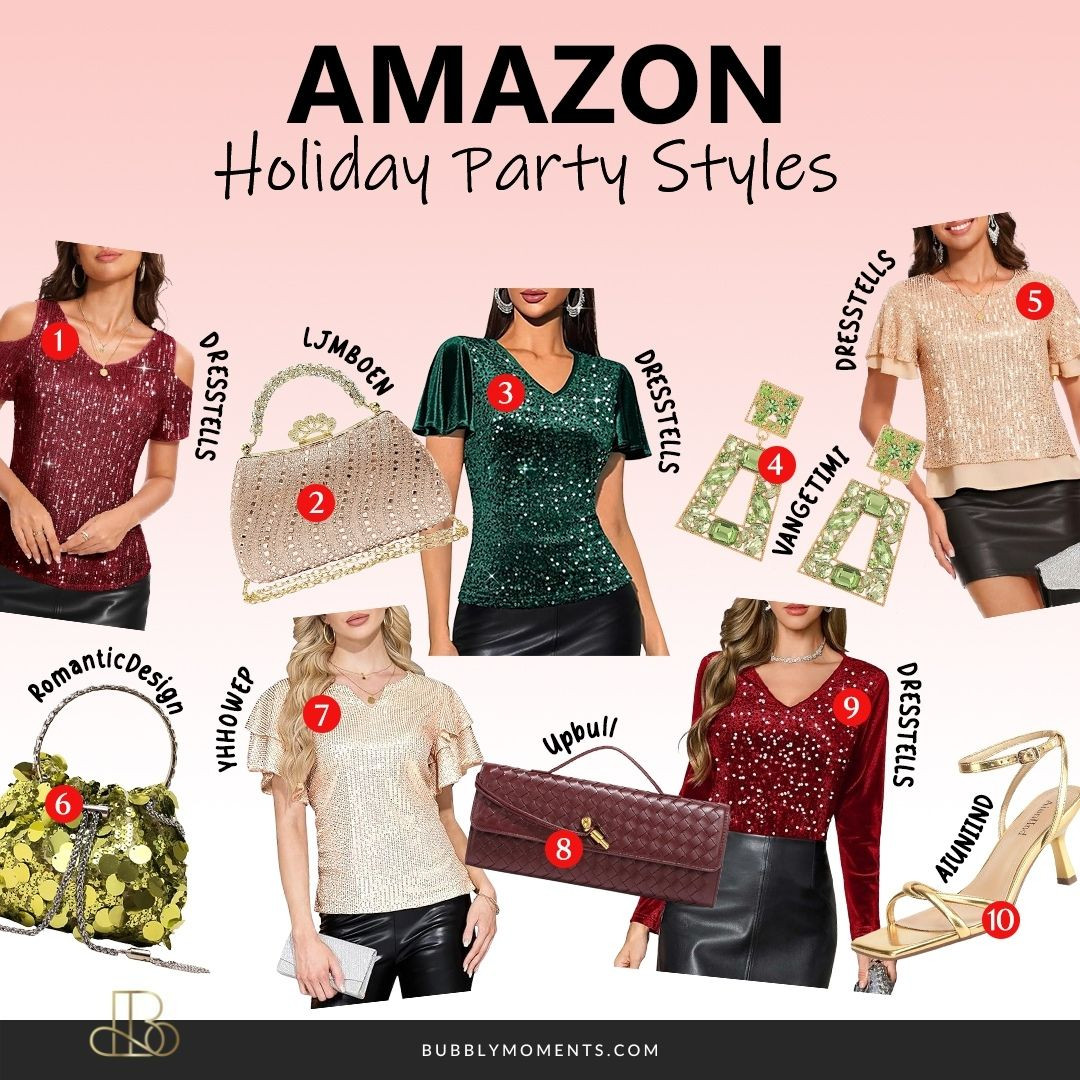 Holiday season is officially here, and I’m sharing some of the cutest Women’s Holiday Styles from Amazon to help you get ready for all your festive plans. These looks are perfect for holiday parties, family gatherings, cozy nights in, and everything in between. I picked pieces that are stylish, easy to wear, and trending for the season—think sparkly dresses, soft knits, chic tops, and accessories that make any outfit feel more festive. Tap the photos to browse each look and save your favorites for your upcoming celebrations. It’s the perfect time to refresh your holiday wardrobe and find outfits that make you feel confident, comfortable, and ready for all the fun this season brings! ✨🎄❤️
#LTKStyleTip #LTKHoliday #LTKParties #AmazonFashion #HolidayStyle #HolidayOutfits #AmazonFinds #WomensFashion #WinterStyle #HolidaySeason #FashionFinds #PartyOutfit #FestiveFashion #SeasonalStyle #OutfitIdeas #HolidayInspo #ChicStyle #AmazonMustHaves #TrendyOutfits #FashionInspo #ShopTheLook 

 