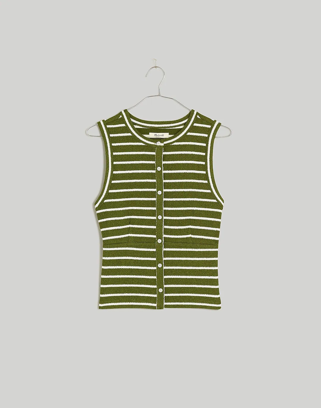 Split-Crewneck Cardigan Tank | Madewell