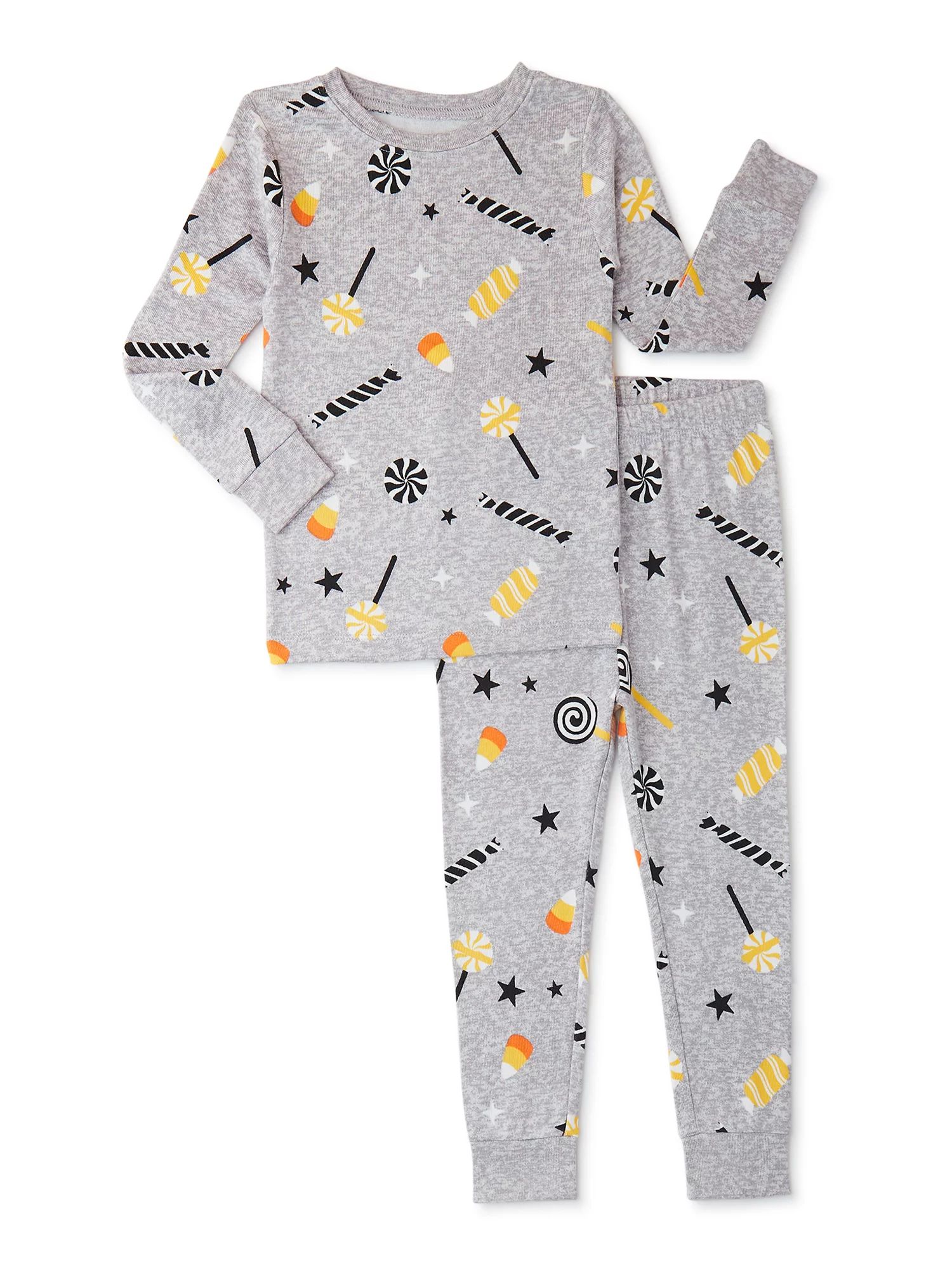 Halloween Way to Celebrate! Toddler Boy and Girl Unisex Cotton Pajama Set, 2-Piece, Sizes 12M-5T | Walmart (US)