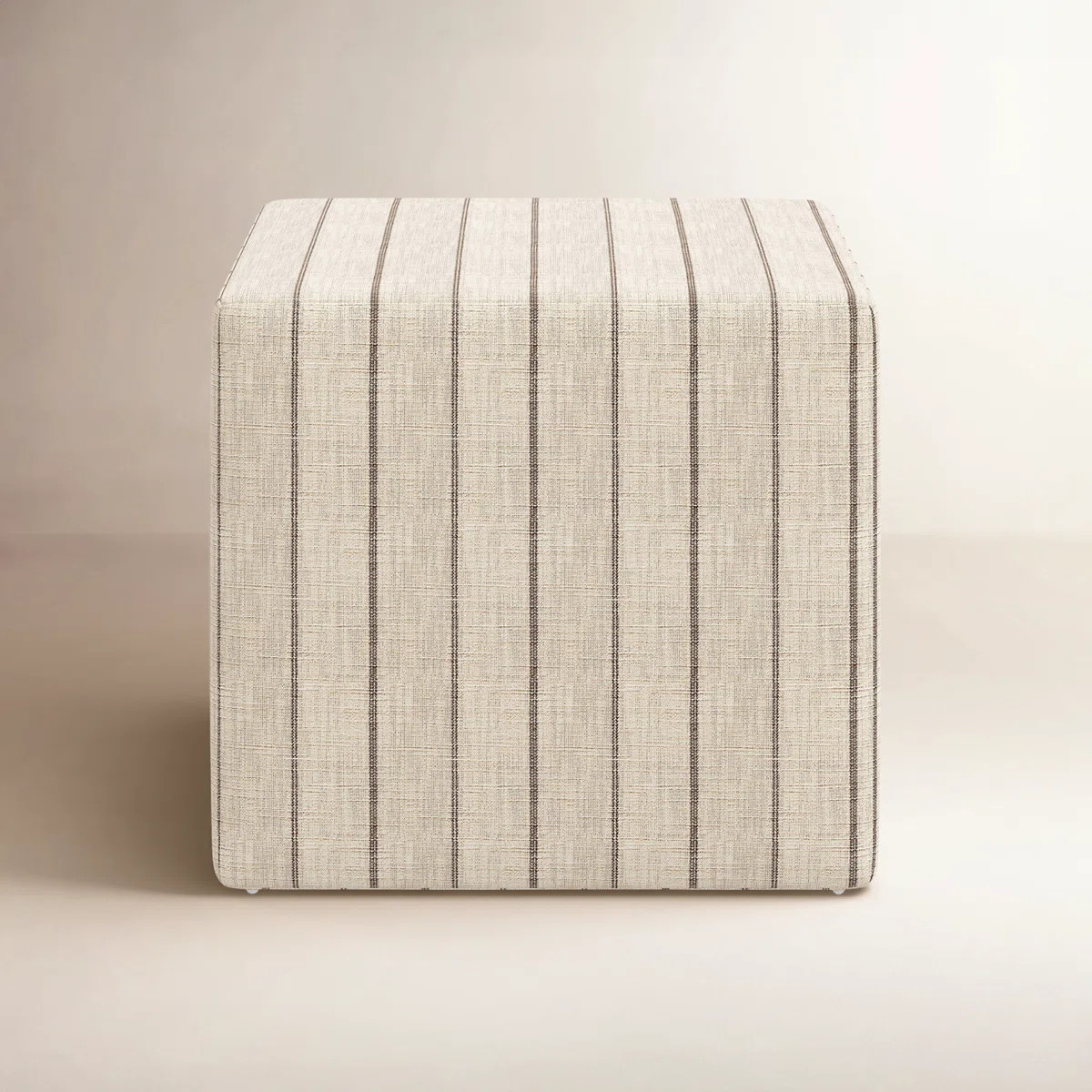 Joss & Main Era 21'' Wide Square Striped Cube Ottoman & Reviews | Wayfair | Wayfair North America
