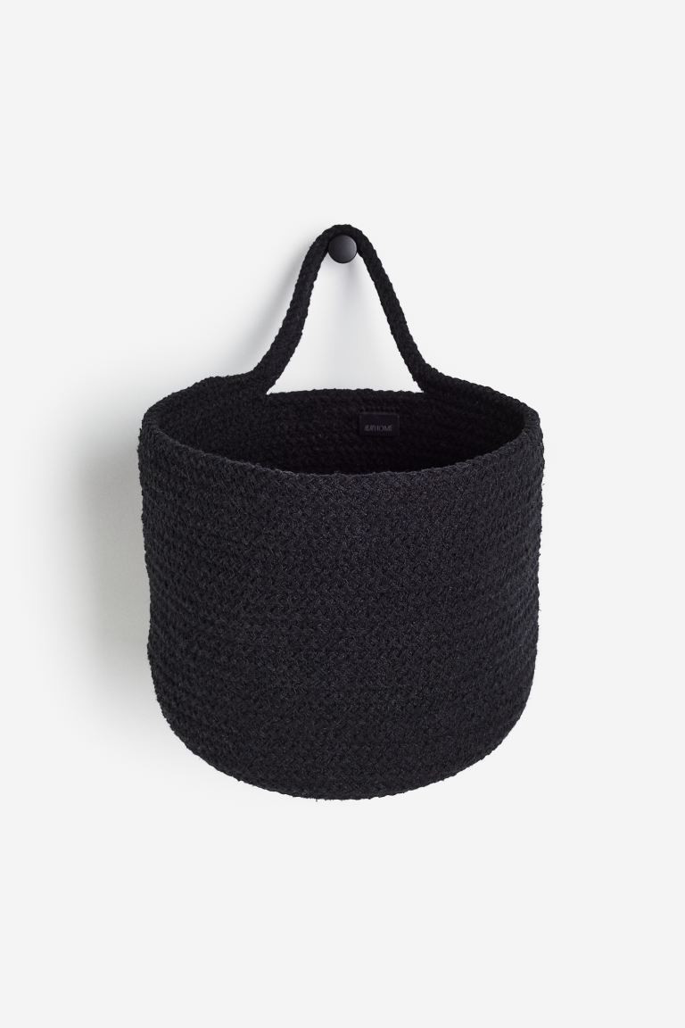 Cotton Wall Storage Basket - Black - Home All | H&M US | H&M (US + CA)