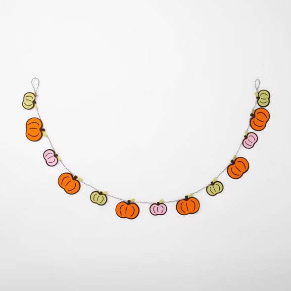 Layered Felt Pumpkin Harvest Garland - Spritz™ | Target