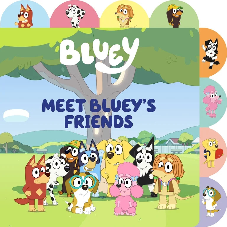 Meet Bluey's Friends: A Tabbed Board Book (Board Book) | Walmart (US)