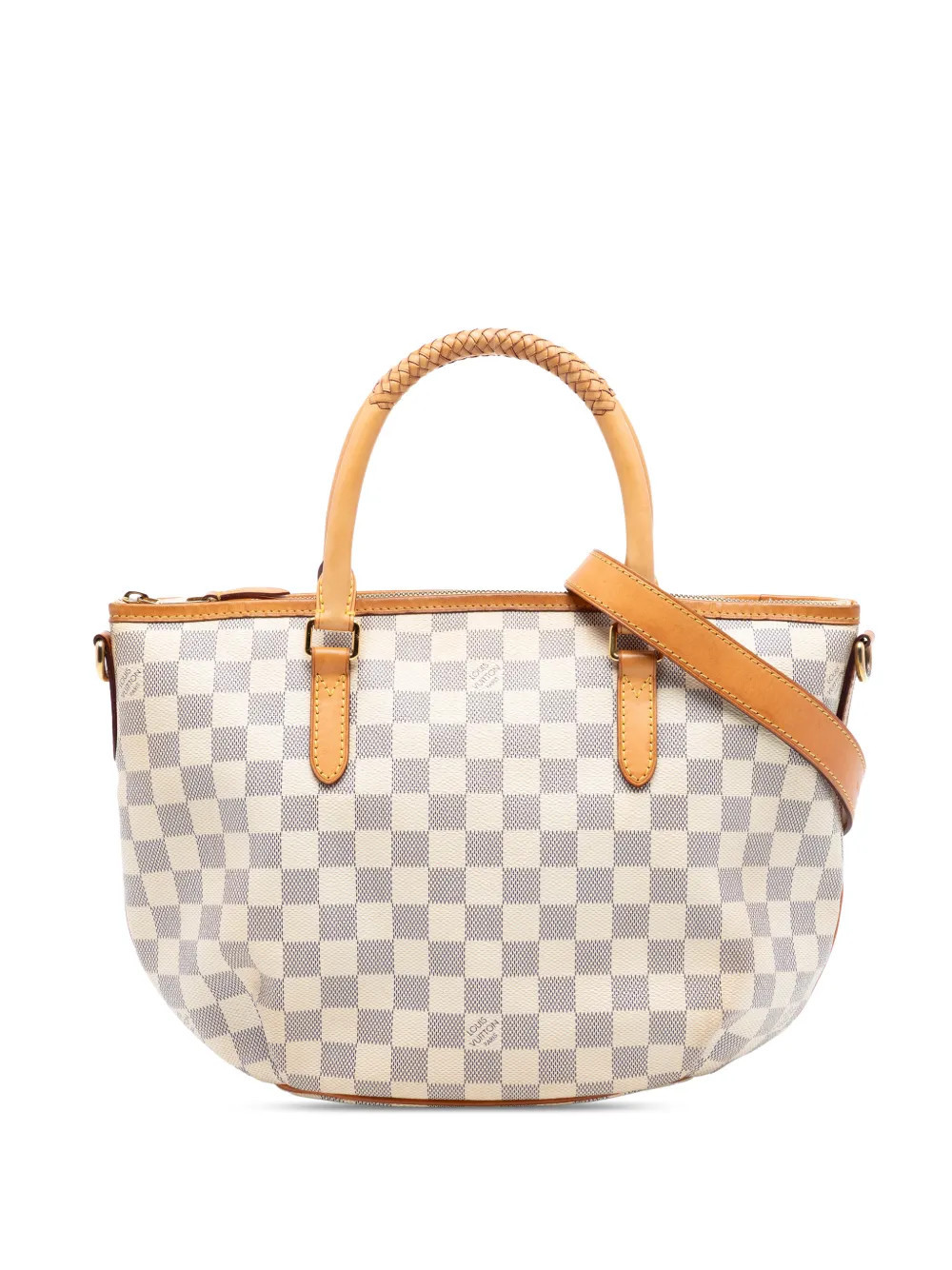 Louis Vuitton Pre-Owned 2014 Damier Azur Riviera PM satchel - White | Farfetch Global