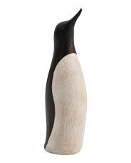 10.5in Resin Woodgrain Abstract Penguin | Marshalls