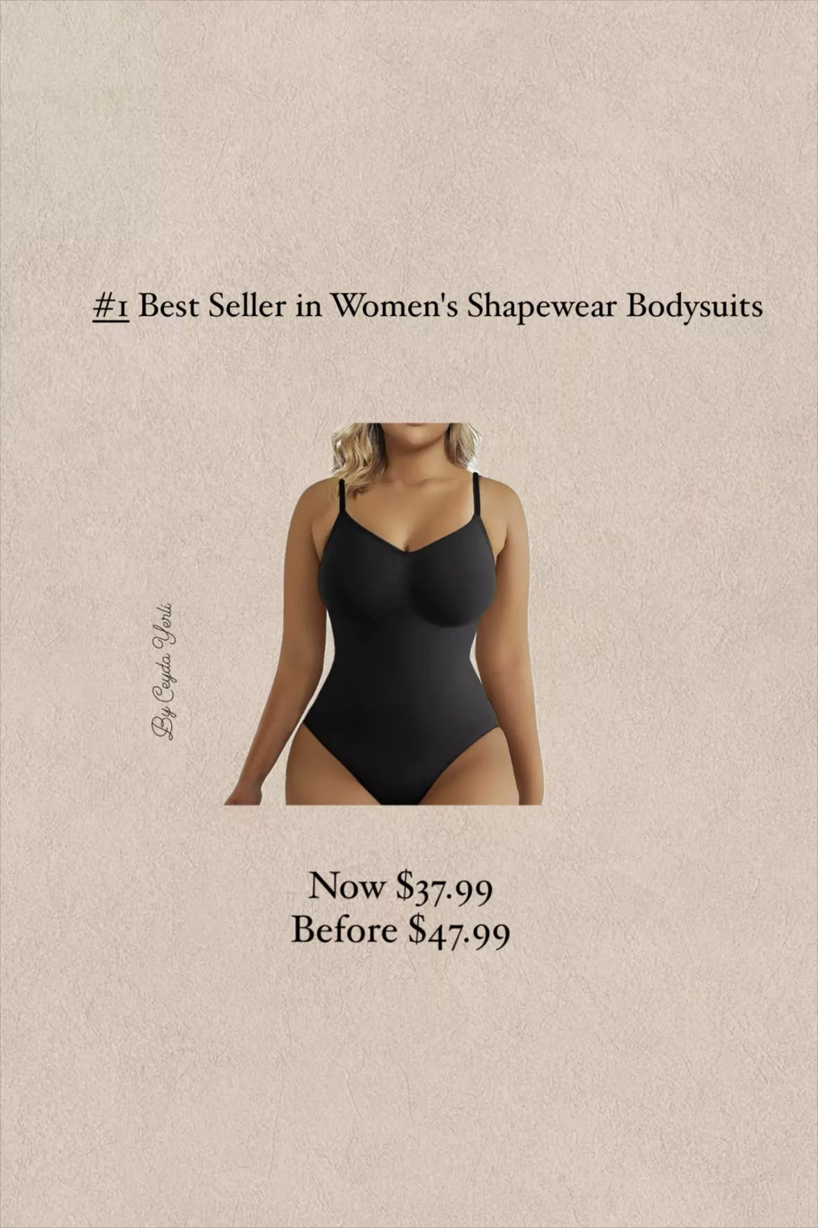 SHAPERX Bodysuit for Women Tummy Control Shapewear Mid-Thigh