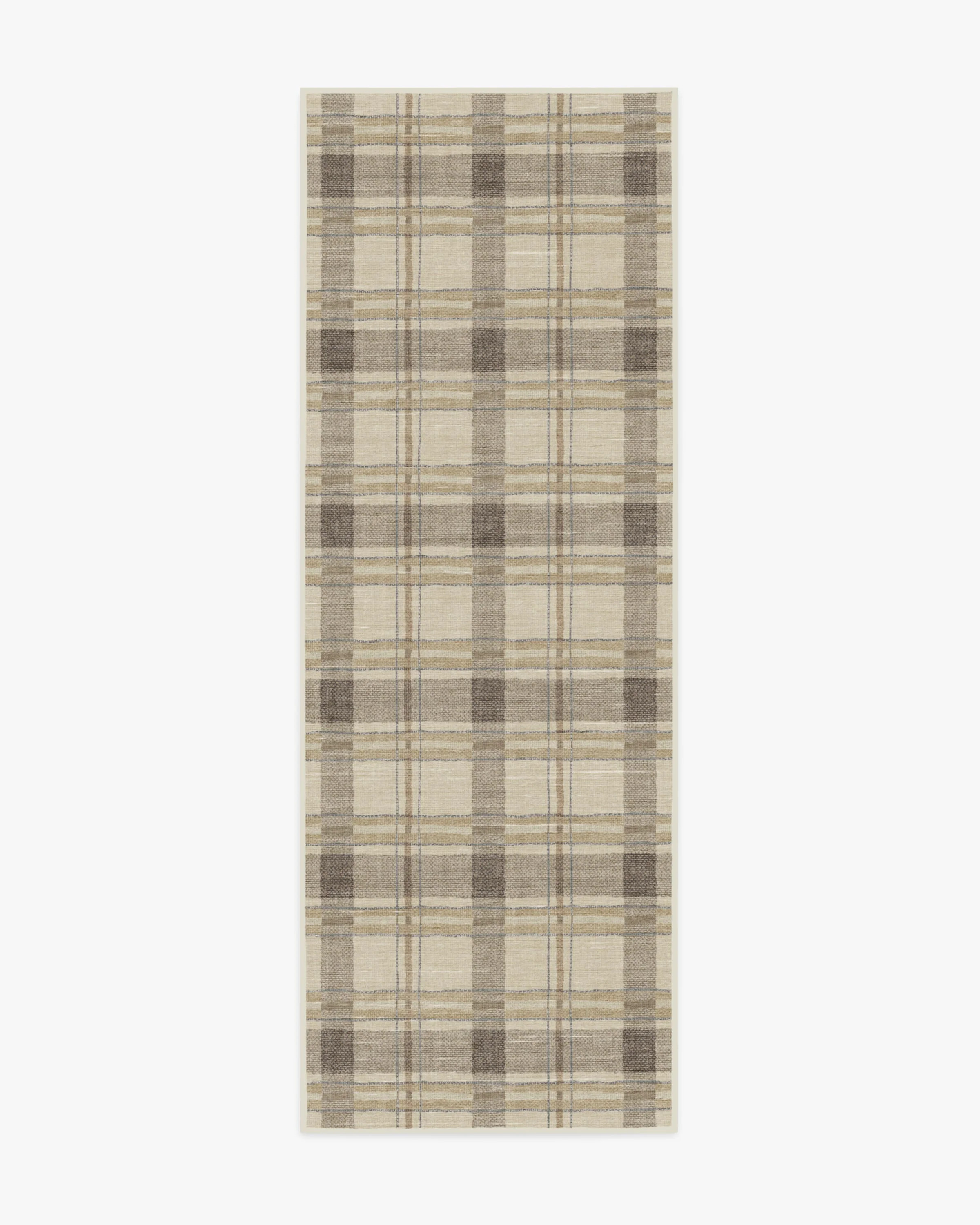 Piper Plaid Neutral Rug | Ruggable US | Ruggable