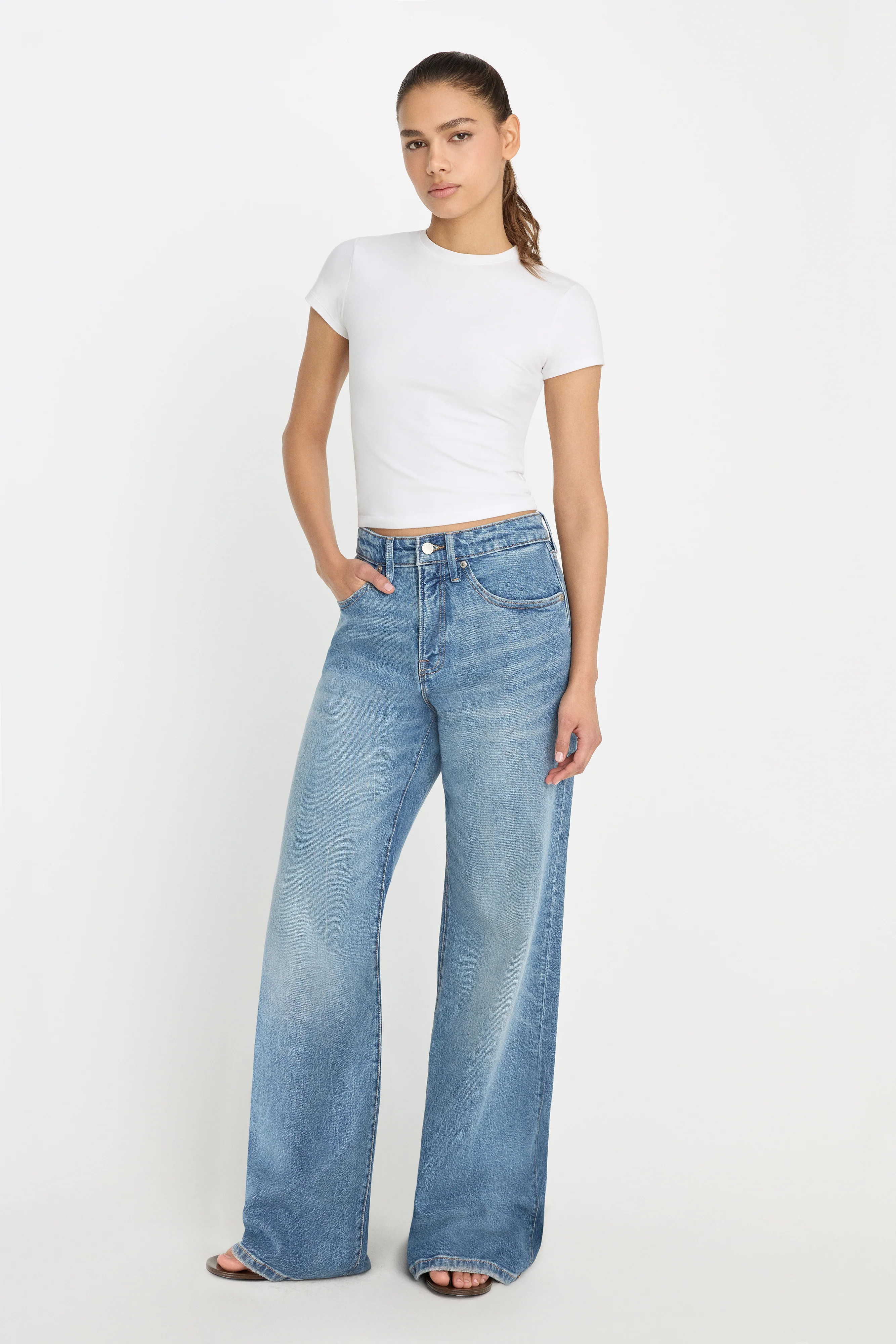 GOOD EASE RELAXED JEANS | INDIGO575 - GOOD AMERICAN | Good American