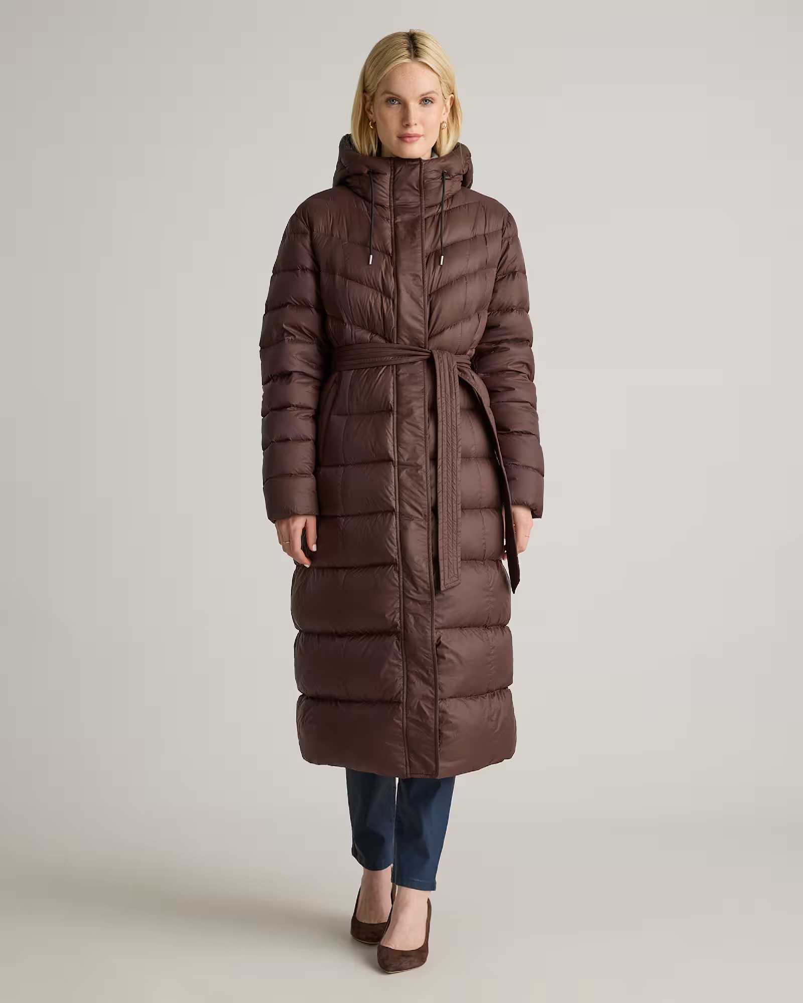 Responsible Down Belted Puffer Maxi Coat | Quince