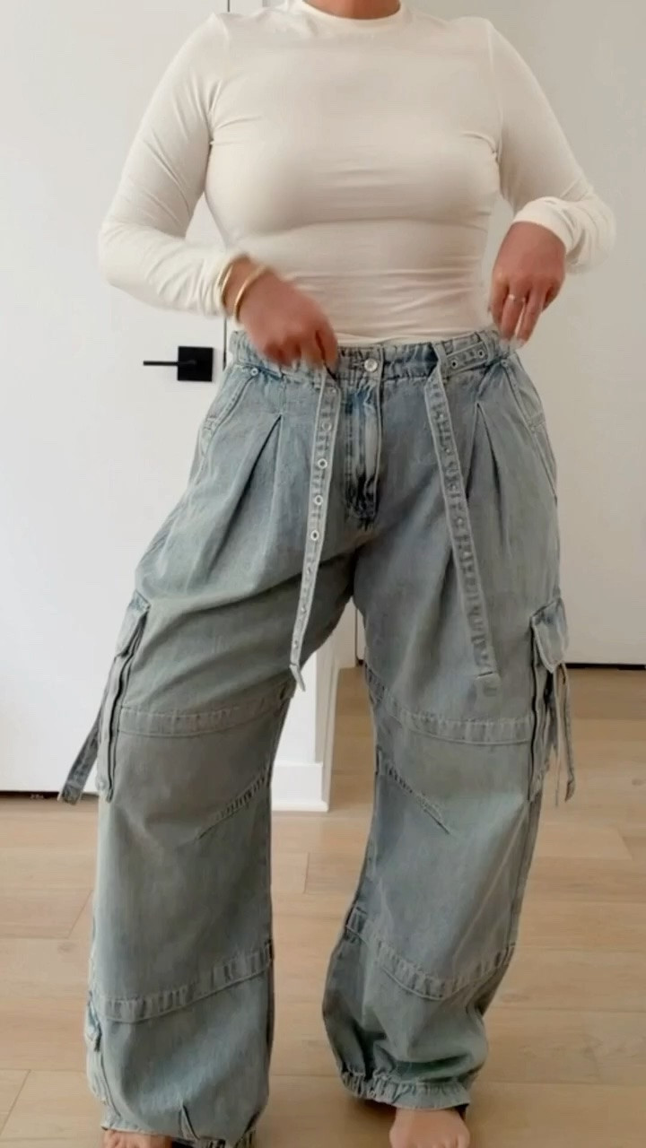 My favorite cargos come in denim. Run true to size but sized up for a looser fit
