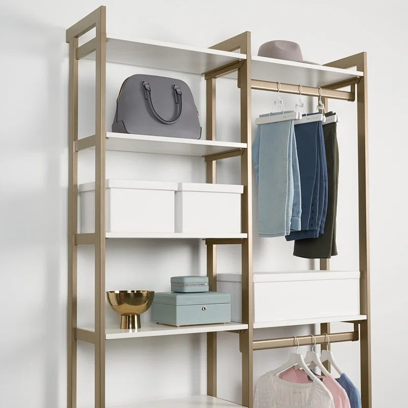 California Closets® The Everyday System™ 48" W 14" D Closet System Reach-In Sets & Starter Kit | Wayfair North America