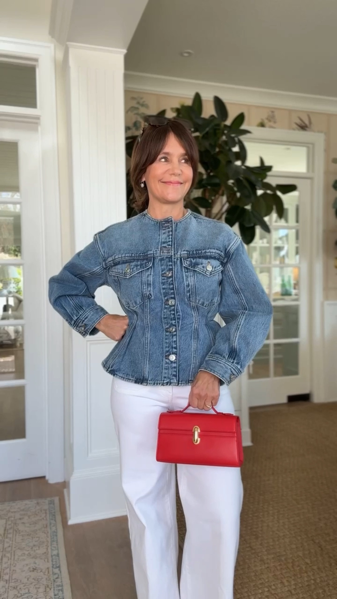 The best white jeans for spring and summer! Also loving this denim jacket right now! 🤍

#LTKSeasonal #LTKOver40 #LTKootd