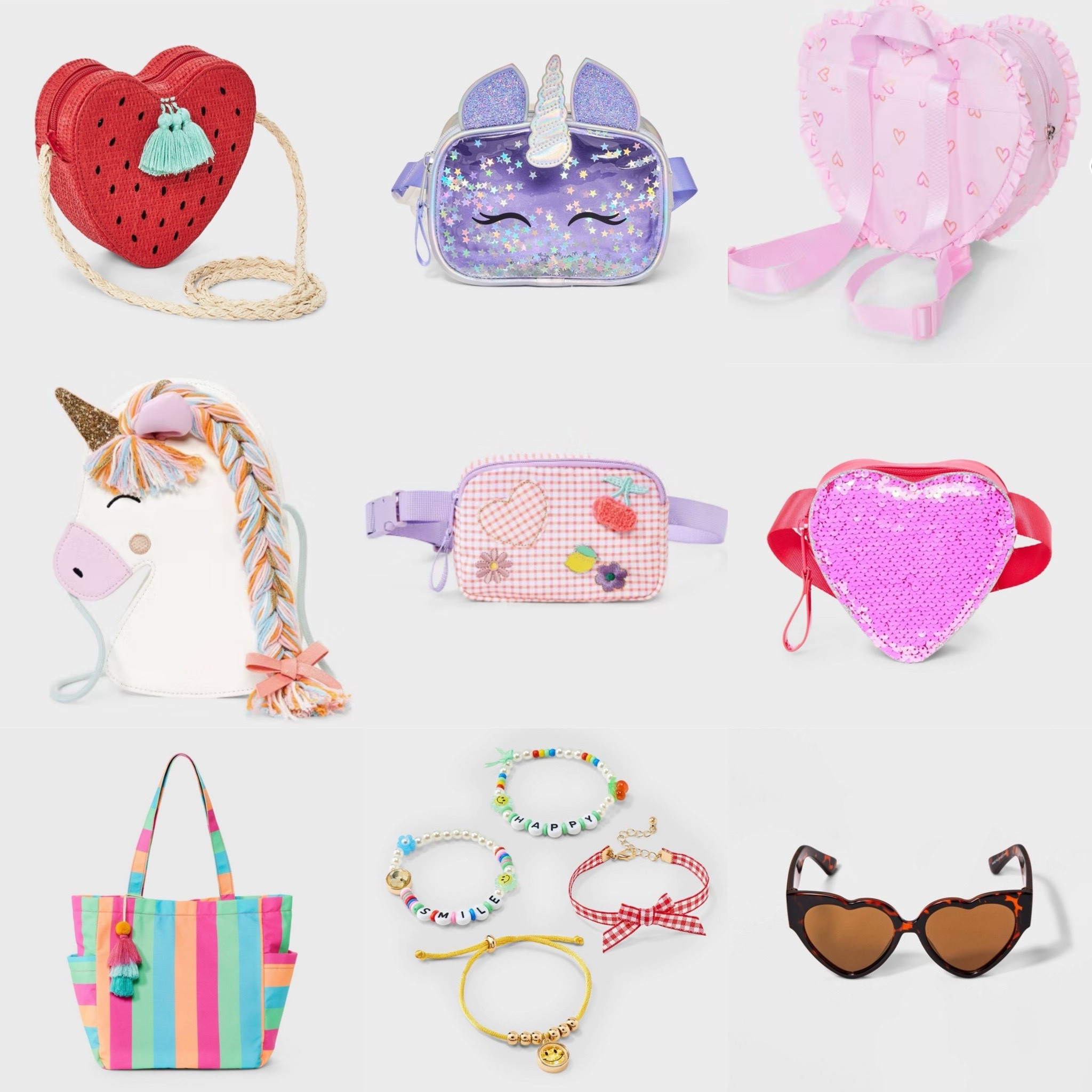The new accessories from Target for girls are so darn cute!  The little unicorn purse and belt bag!! 

Girls jewelry 
Girls purse
Girls belt bag
Girls beach bag

#LTKFindsUnder50 #LTKKids #LTKItBag