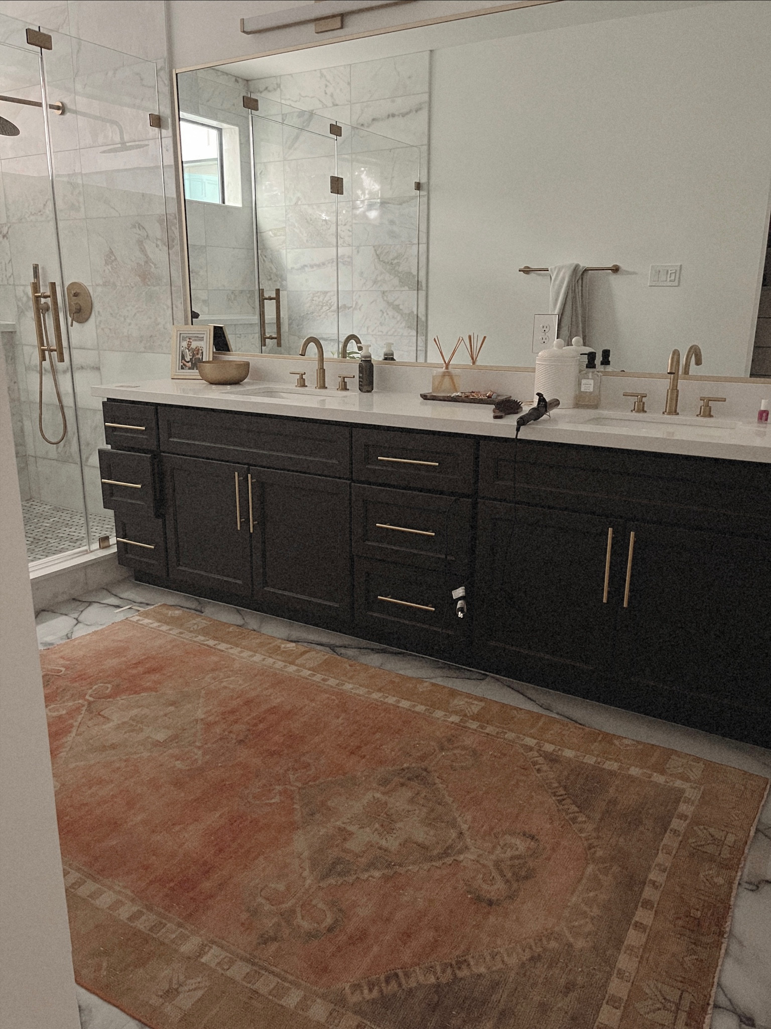 I cannot rave about this seller on Etsy enough! If you are looking for a beautiful Turkish rug that is authentic and comes quick you need to look at Turkish Rug Kingdom! 

Turkish rug. Etsy. Bathroom design. Master bathroom. Colorful rug. Bathroom rug. 

#LTKsalealert #LTKhome