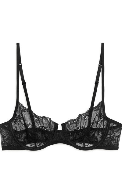 Lace Wire Bra – Black – Women – ARKET GB | Arket UK