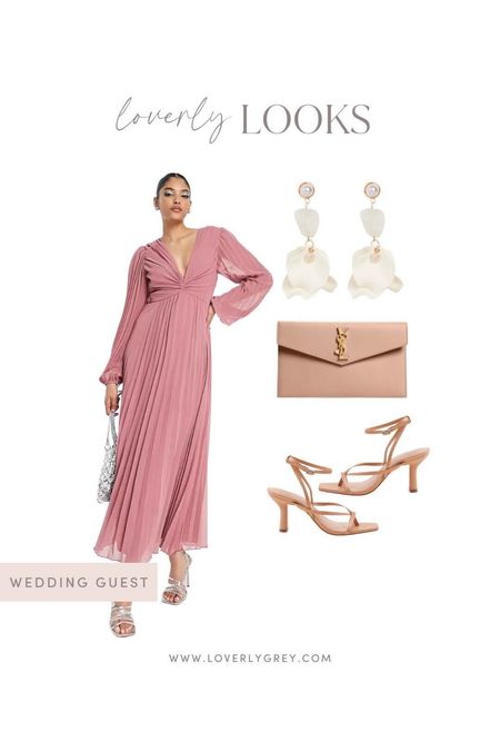 Loverly Grey wedding guest look for under $100! Loving this dress from ASOS  

#LTKstyletip #LTKwedding #LTKSeasonal