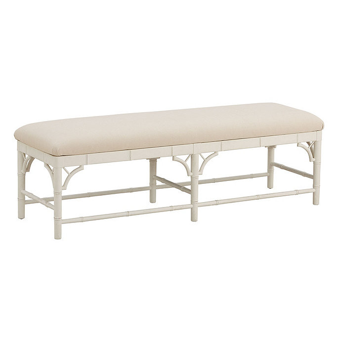 Dayna Bench with Sandberg Parchment Seat | Ballard Designs, Inc.