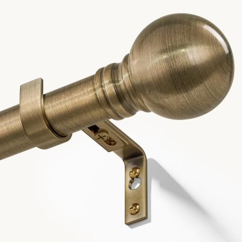 Immiehh Antique Bronze Curtain Rods 16-120 Inch Heavy Duty 1 Inch Diameter | Amazon (US)