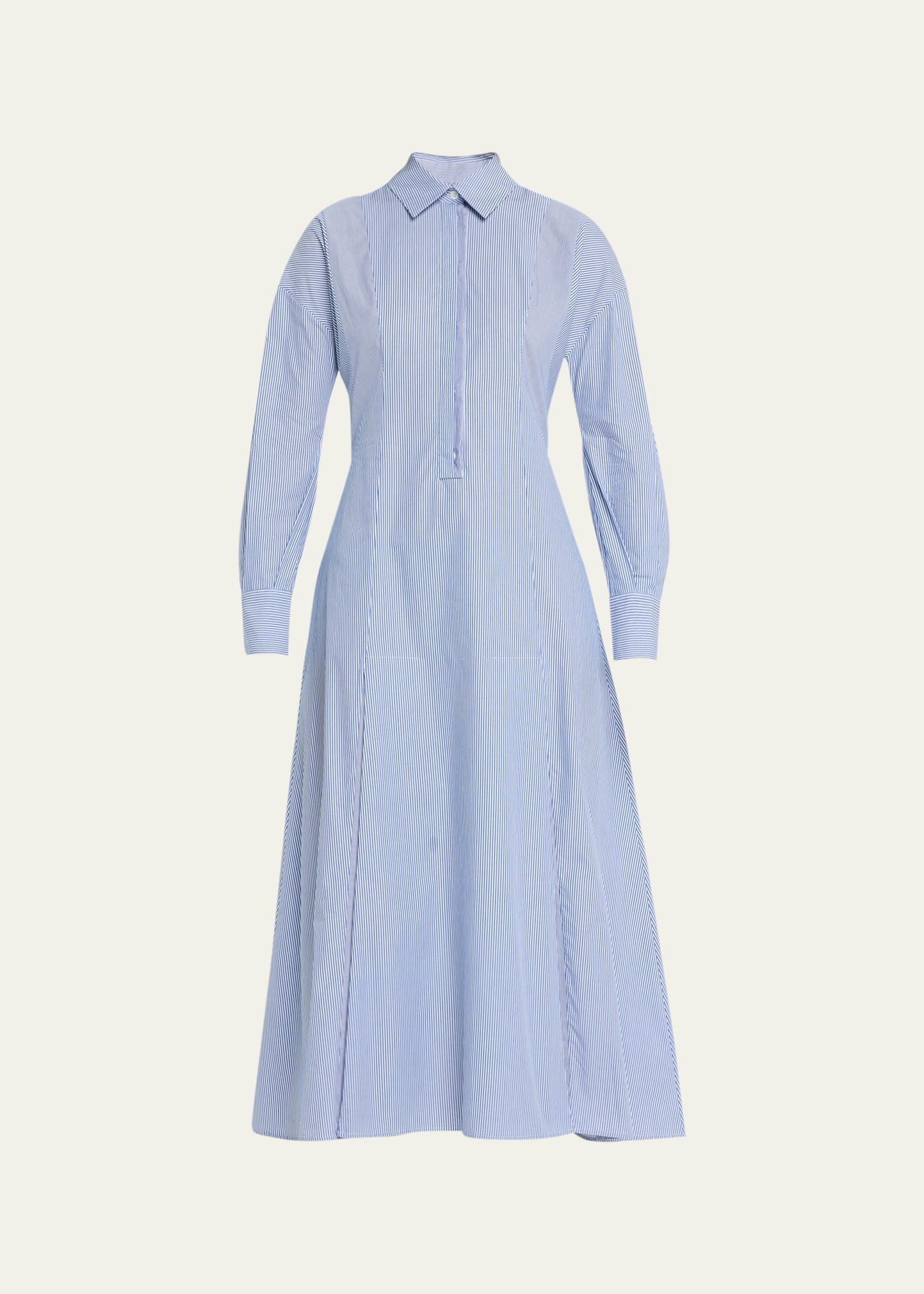 Evi Grintela Honesty Stripe Fit-Flare Midi Dress | Bergdorf Goodman