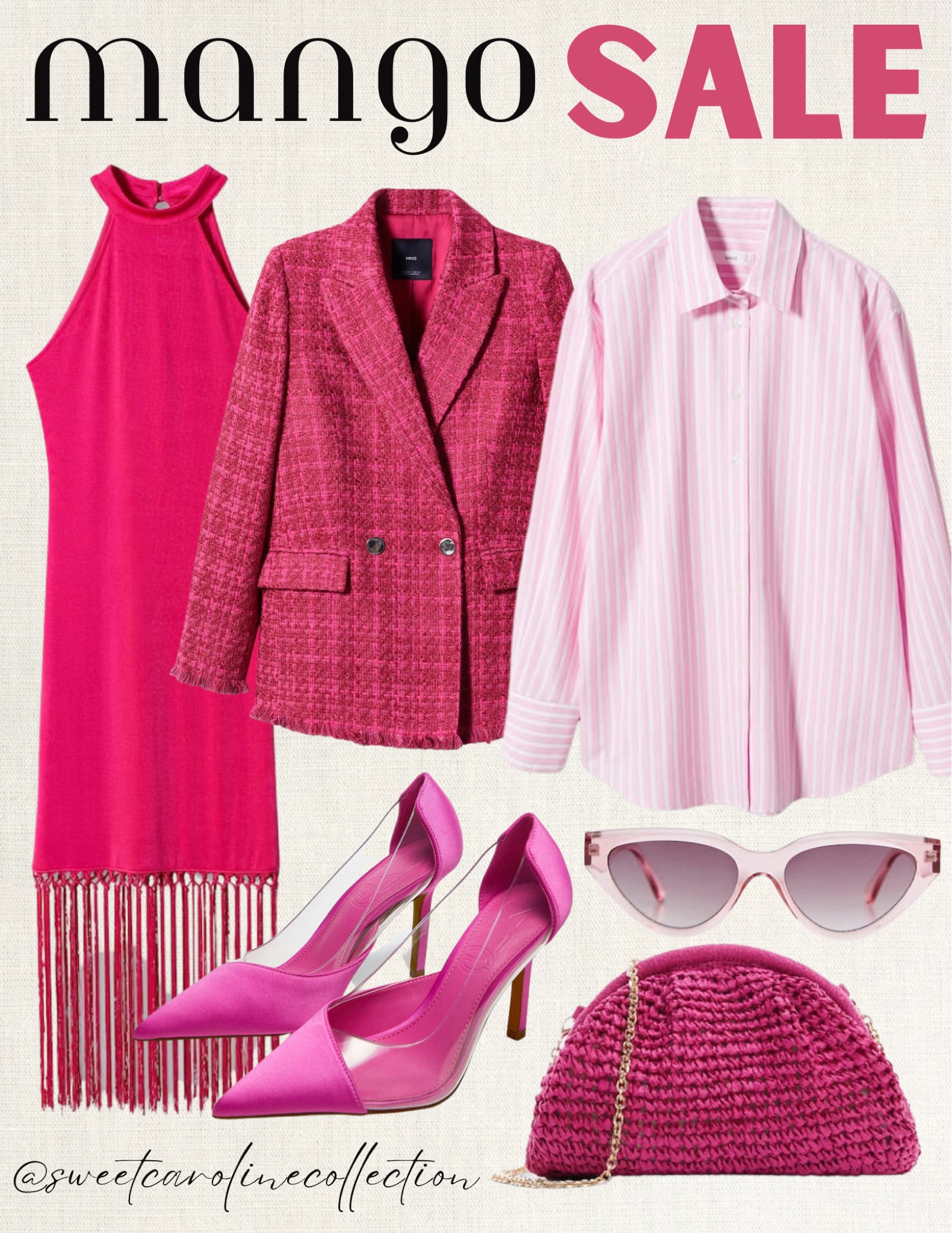 Mango Sale ~ Fashion finds 🩷

Summer, workwear, office outfit inspo, blazer, sweater, coat, Trench coat, clutch, sunglasses, dress, bag, purse, boots, heels, jacket, blouse, neutrals, Mango, H&M, wool coat, Spring style, white pants, Marc fisher, mango outlet, Tory Burch, express, Zara, revolve, DSW, Abercrombie and fitch, trousers, bridal, baby shower, workwear, Anthropologie, saks fifth Avenue, Alice+Olivia, urban revivo, bodysuit, bag, purse, heels, pumps, jewelry, accessories, ring, earrings, white jeans, denim, blazer, purse, heels, spring outfit, cult Gaia, J.Crew, office look, workwear, spring fashion, office outfit, style, revolve, vici dolls, asos, L’Academie, Bardot, office, workwear, urban revivo, skirt, mini skirt, vacation outfit, summer outfit, fashion, style, outfit inspo, Steve Madden, lord&taylor, Anthropologie, Nine West, Dillards, Nordstrom, travel, Easter, swim, festival, vacay, spring break, beachwear, look for less, satin pants, bodysuit, heels, pumps, bag, purse, clutch, tank top, earrings, Tory Burch, Nine West, revolve, tweed skirt, bodysuit, jewelry, accessories, express, mango, revolve, free people, lulus, DSW, JW PEI, Nine West, cult Gaia, schutz, neiman Marcus, Rebecca minkoff, purple clutch, Marshall’s, New York and CO, old navy, kittenish, forever 21, H&M, Versace, farfetch, designer, under 200, under 150, under 100, under 50, sale, trendy, best seller, must have, sale alert, sweet Caroline collection 

#LTKunder100 #LTKsalealert #LTKworkwear