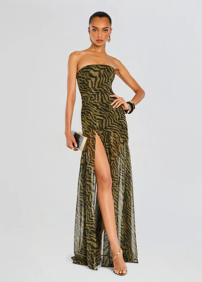 Nicole Silk Chiffon Dress | Retrofete