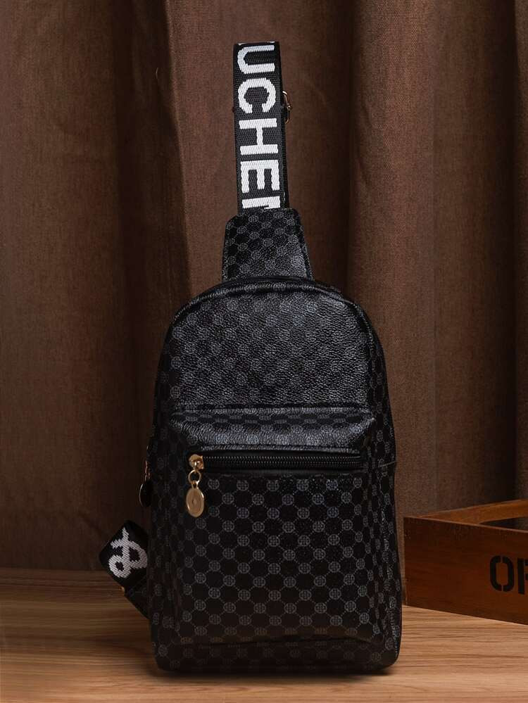 Geometric Pattern Sling Bag | SHEIN