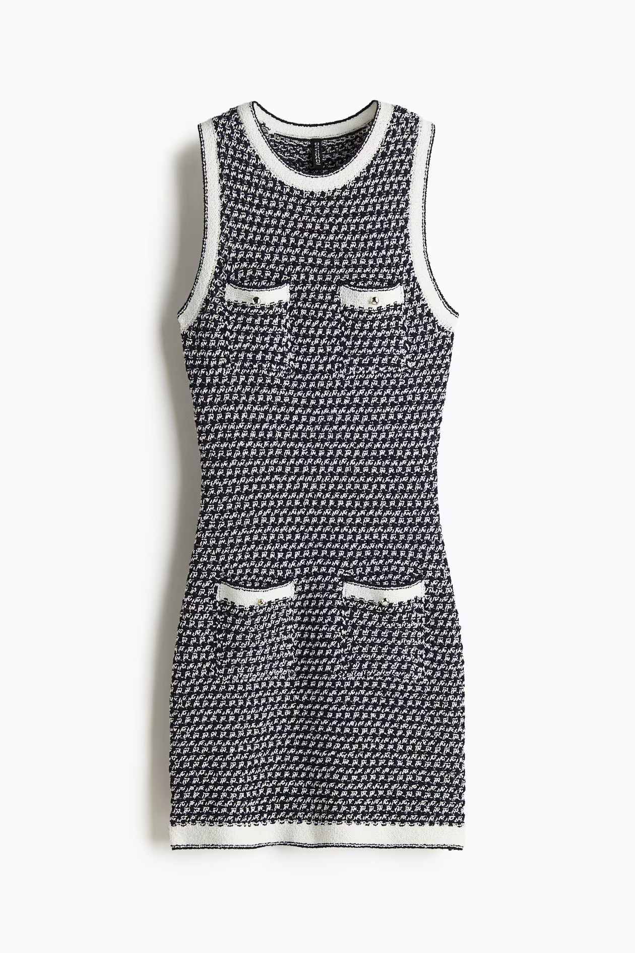 Pocket-Detail Textured-Knit Dress | H&M (US + CA)