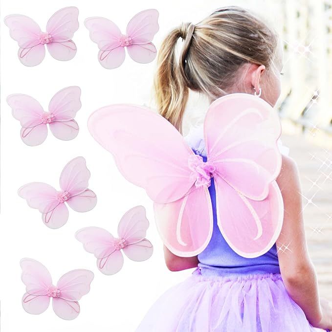 Butterfly Craze Girls' Fairy, Angel or Butterfly Wings – Costumes and Dress Up For Kids Aged 2 ... | Amazon (US)