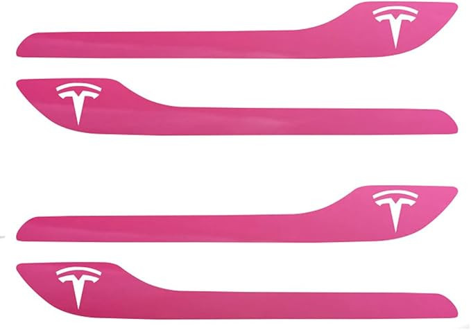 IPG for Tesla Model 3 / Model Y Door Handle Decal Sticker Wrap Kit (Set of 4) with Tesla Logo (Gl... | Amazon (US)