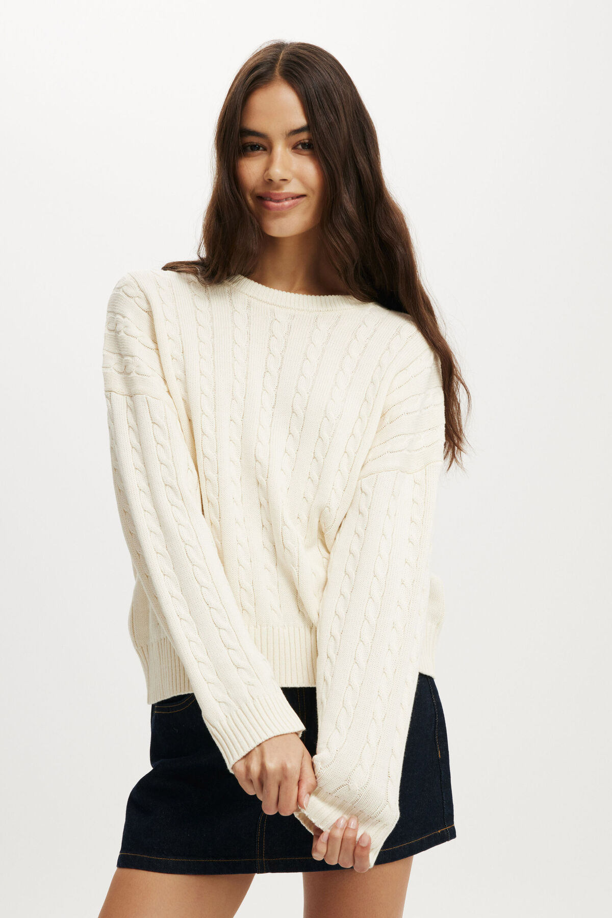 Cotton Crew Neck Pullover | Cotton On (ANZ)
