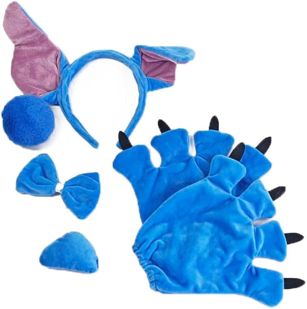 5Pcs Headband Ears Costume Halloween Gloves Bow Tie Paws Nose Tail Claws, Stuff Gifts Hair Access... | Amazon (US)