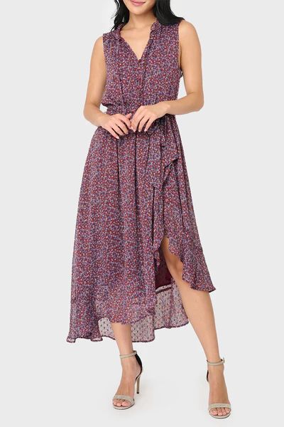 Sleeveless Button Placket Maxi Dress | Gibson