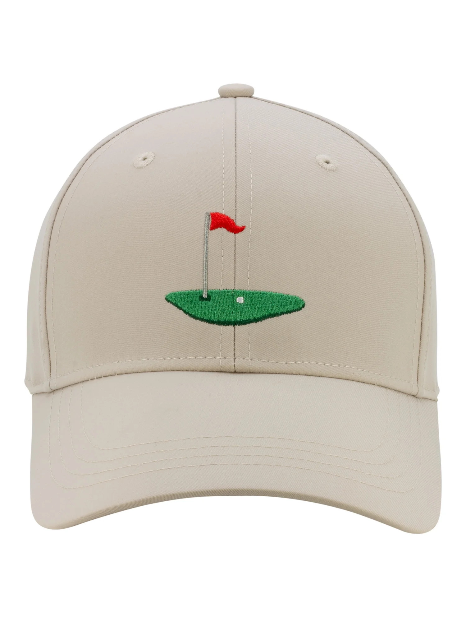 Athletic Works Adult Polyester Microfiber Golf Athletic Hat Khaki | Walmart (US)